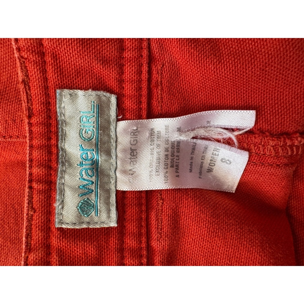 Patagonia Water Girl Women's 8 Red Wide Leg Utility Pants Vintage Y2K - Picture 5 of 8